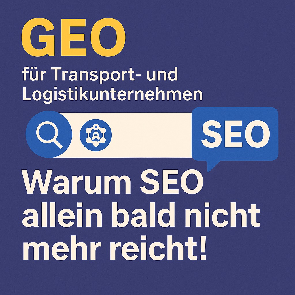 GEO für Transport- und Logistikunternehmen: Warum SEO allein bald nicht mehr reicht